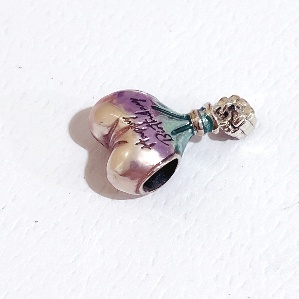 PANDORA Happy Birthday Hot Air Heart Balloon Charm w/box - Picture 7 of 9